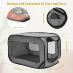 Foldable Pop-Up Pet Travel Crate - Image 3
