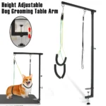 Adjustable Pet Grooming Table Arm with Clamp