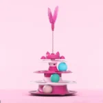 Interactive Cat Turntable, Wand & Ball Toy - Image 8
