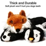 Stuffing-Free Squeaky Animal Dog Toy - Image 3