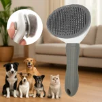 Self-Cleaning Detangling Dog Brush