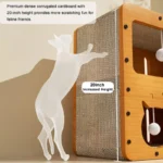 Two-Level Cat Scratching Bed & House - Image 3