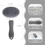 Self-Cleaning Detangling Dog Brush - Image 4